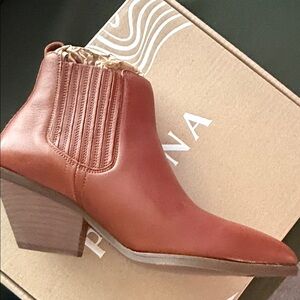 Patina Dakota Western Heeled Boots - Brown